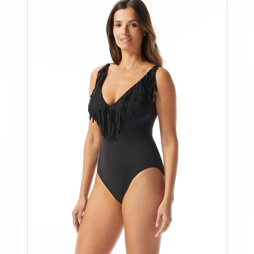 NWT coco reef deep v one piece bathing suit